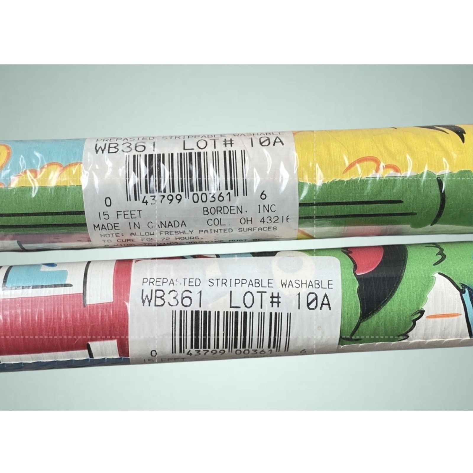 Vintage 1990s Sesame Street WB361 Wallpaper Border NOS 15 Ft Big Bird Bert Ernie