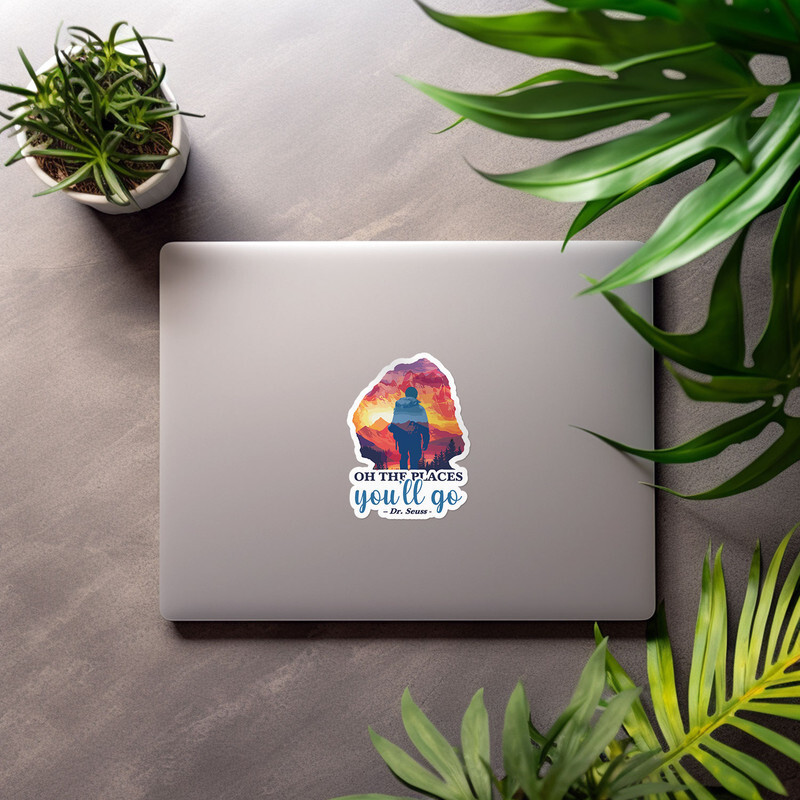 Oh The Places You ll Go Travel Vinyl Decal Car Bumper Sticker