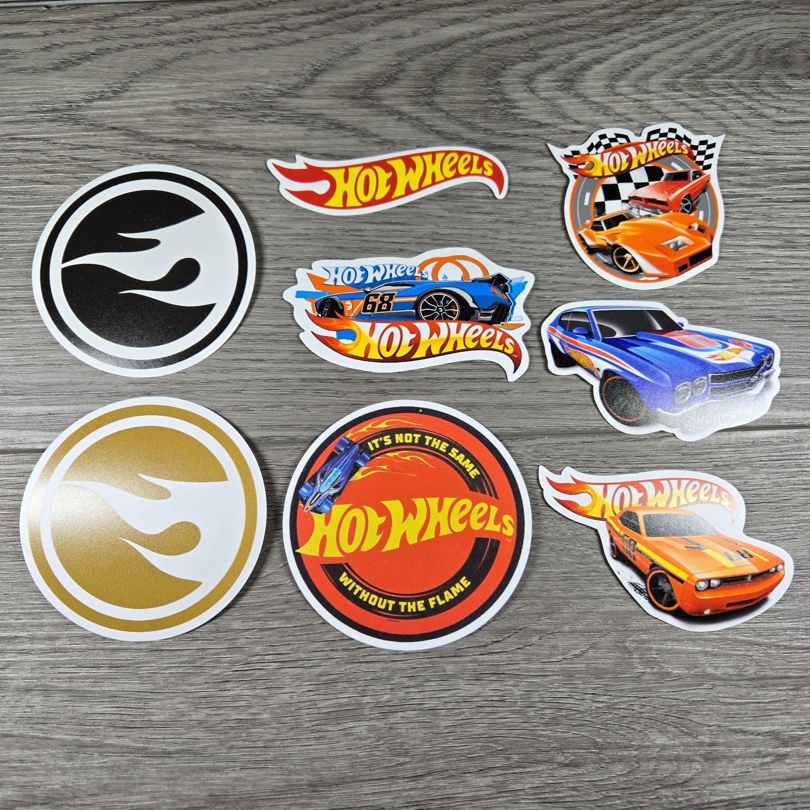 8 Hot Wheels Stickers Vinyl Sticker Decal Pack UV Waterproof Matte Finish HQ