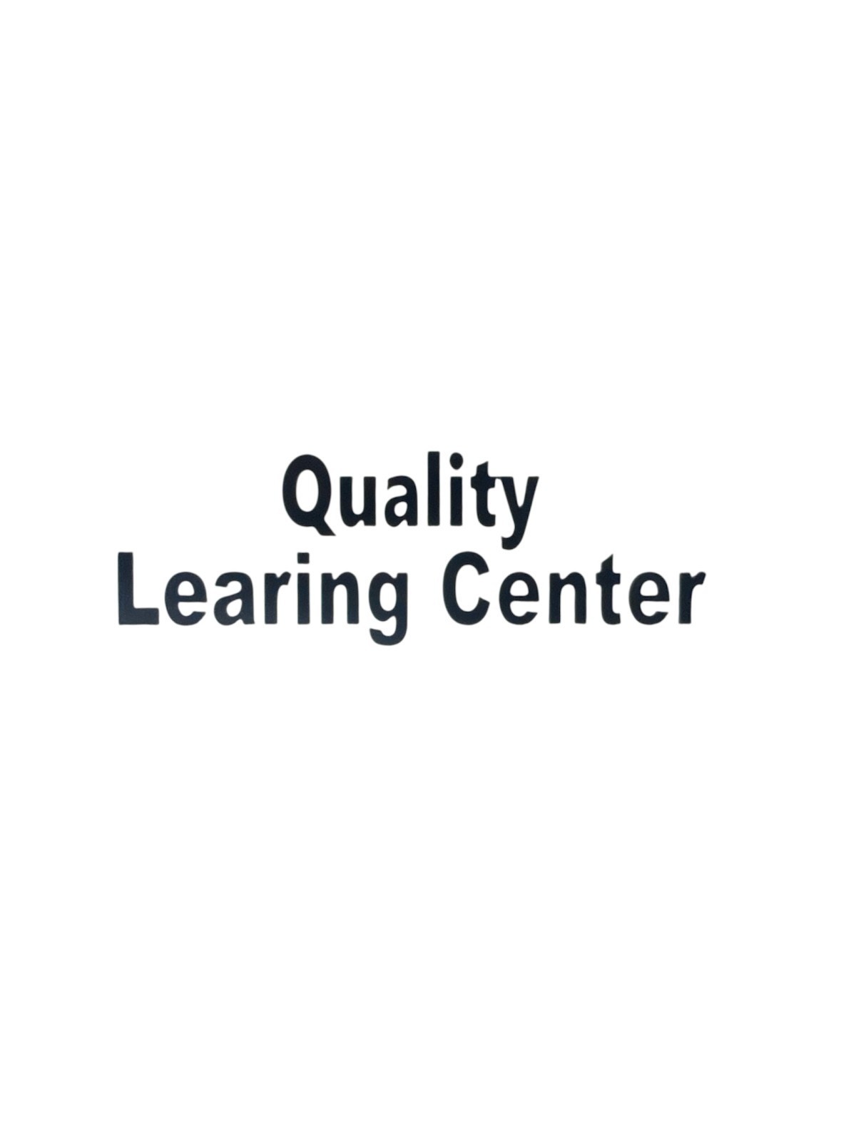 Quality Learning Center Decal for car Windows Laptops Any Smooth Surface