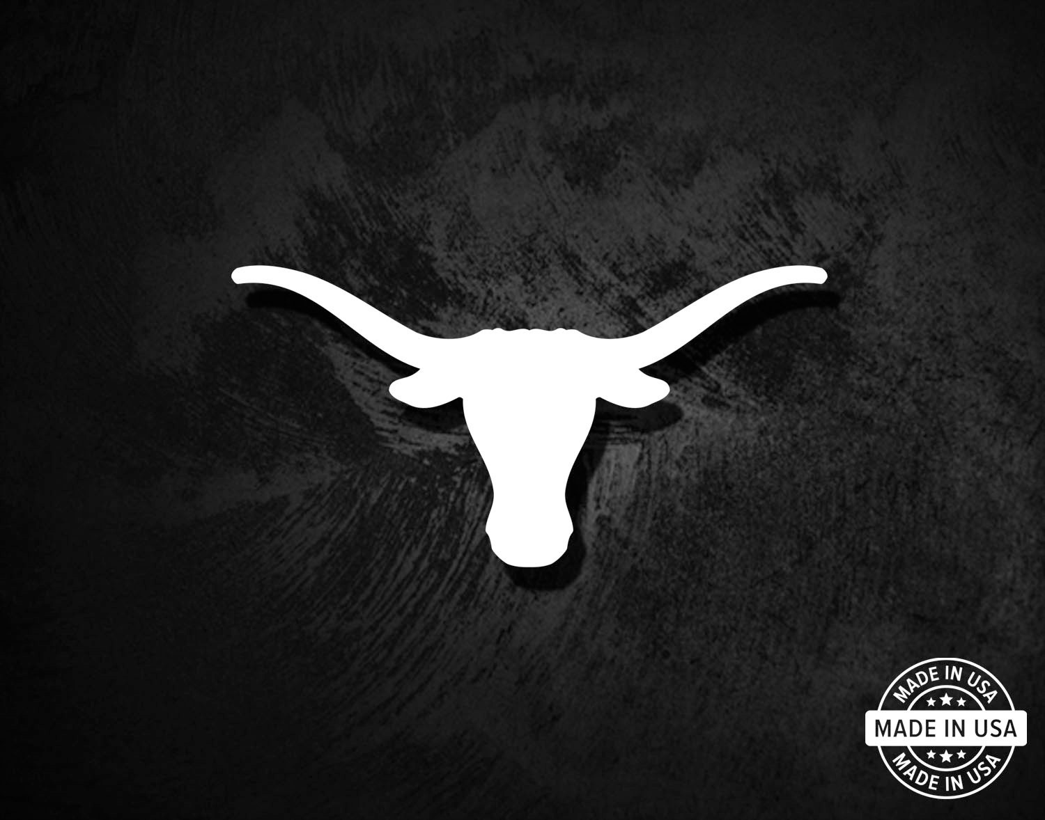 Texas Longhorns Decal, Vinyl Die Cut Window Sticker, 100% Made In USA
