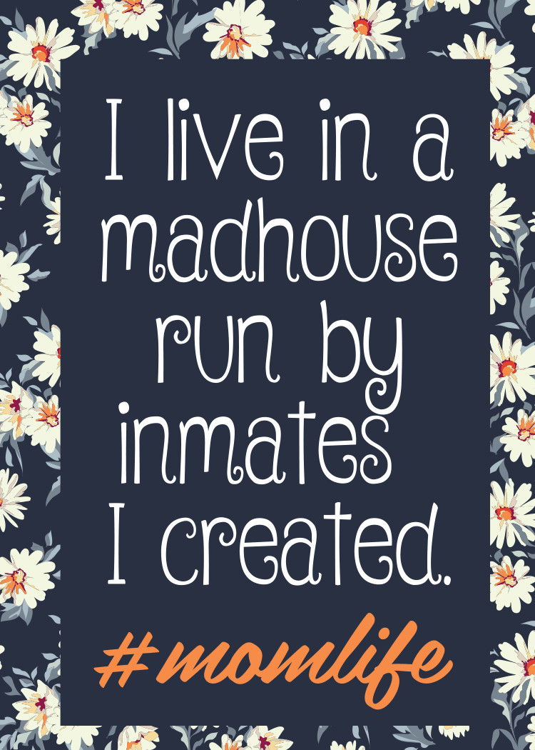 Funny Mom "MADHOUSE" Fridge Magnet Kitchen Home Decor – 3.5" x 2.5" Made in USA