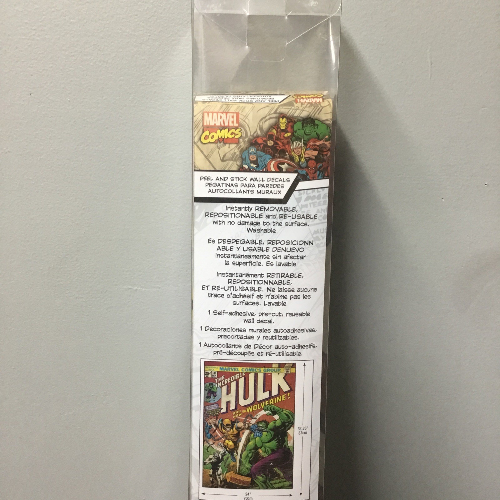 Marvel Comics The Incredible Hulk #181 Cover Peel & Stick Wall Decal 24"x34.25"