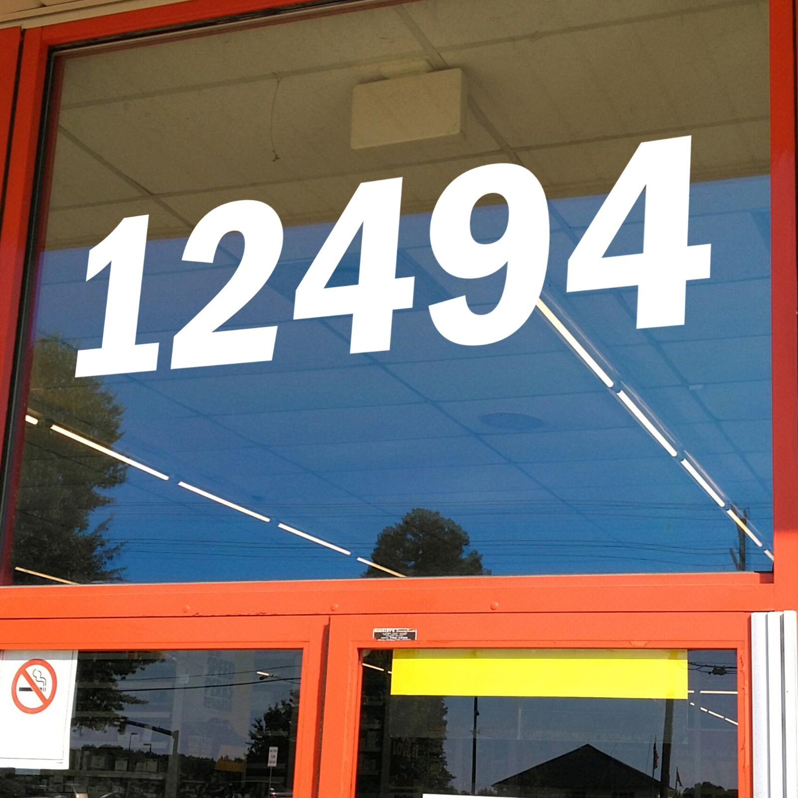 Large Storefront Address Numbers Vinyl Decal Window Franklin Gothic Demi Font