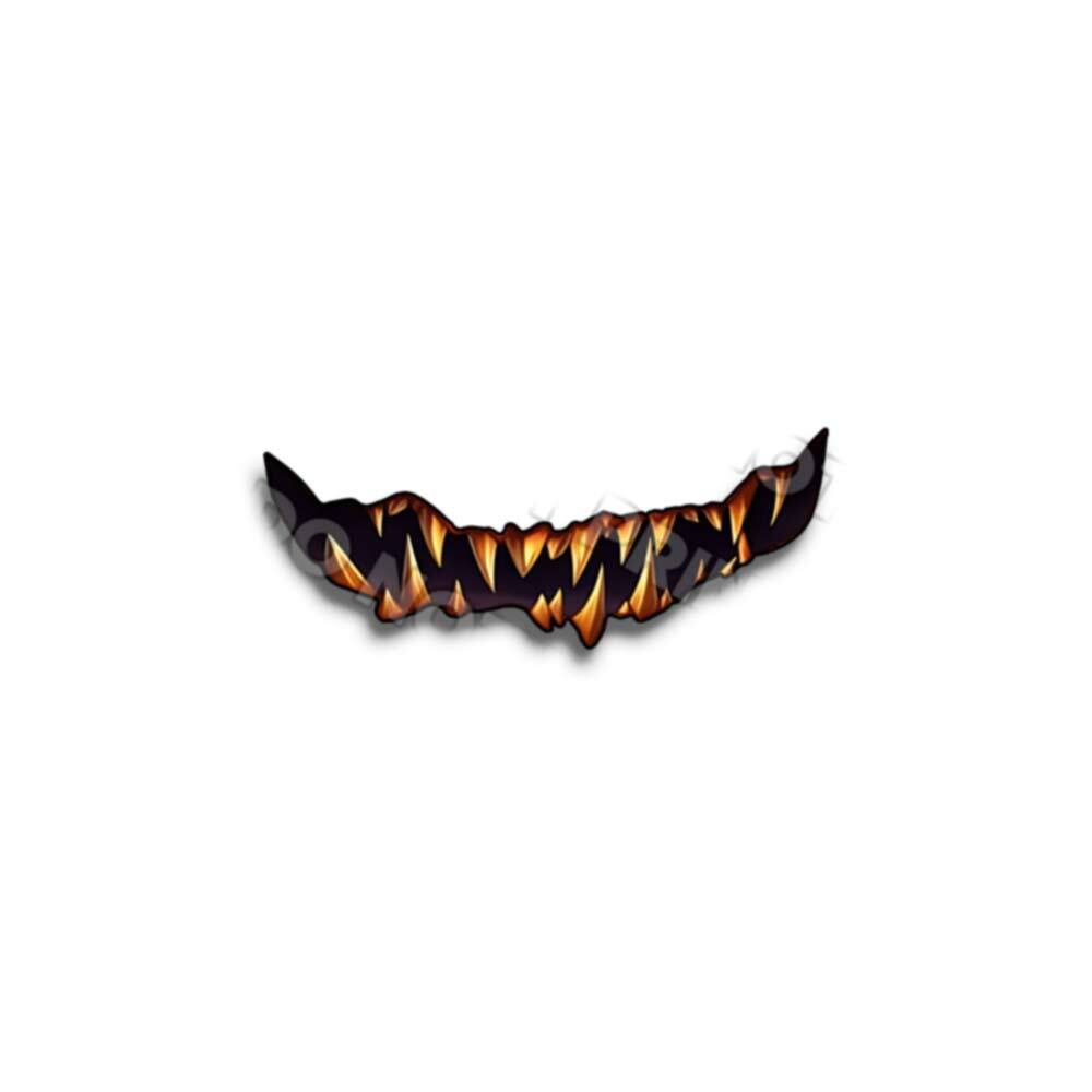 Mouth Stickers Creepy Decals Jack O Lantern Scary Die Cut TEETH ONLY