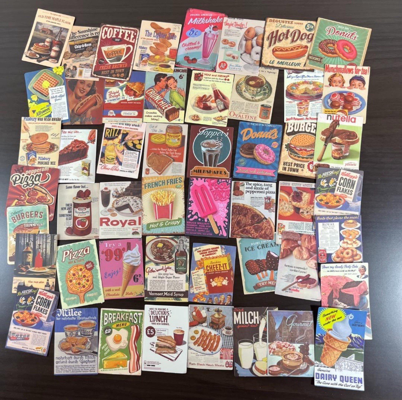 50 PACK PCS Vintage Nostalgia Retro Antique Food Drinks Ads Labels Stickers Lot