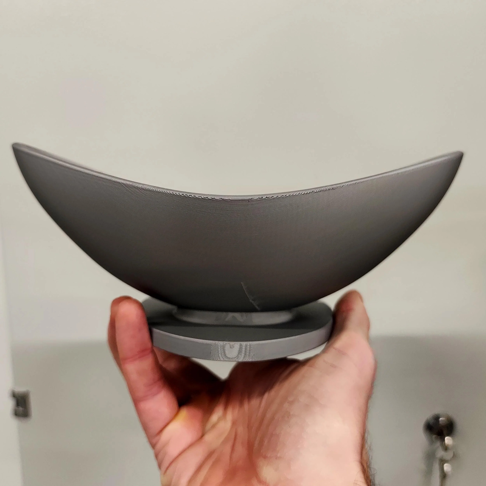 3D Printed Bowl Wall Shelf | Modern Sculptural Floating Shelf | Minimalist Wall