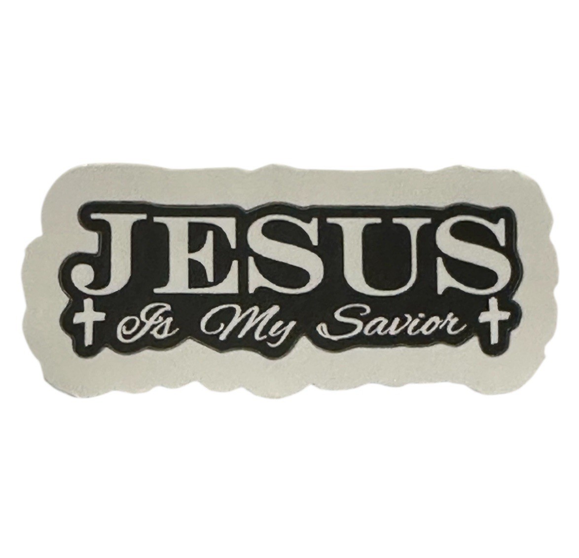 JESUS IS MY SAVIOR CROSS 3” VINYL DECAL DIECUT STICKER GOD CHRISTIAN FAITH 1PC
