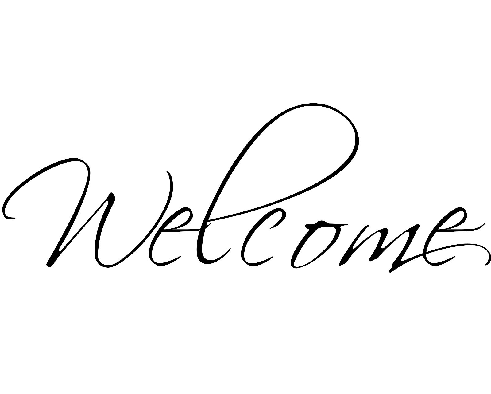 Welcome Window Door Wall Art Decal Inside Outside Foyer Entrance Business Lobby