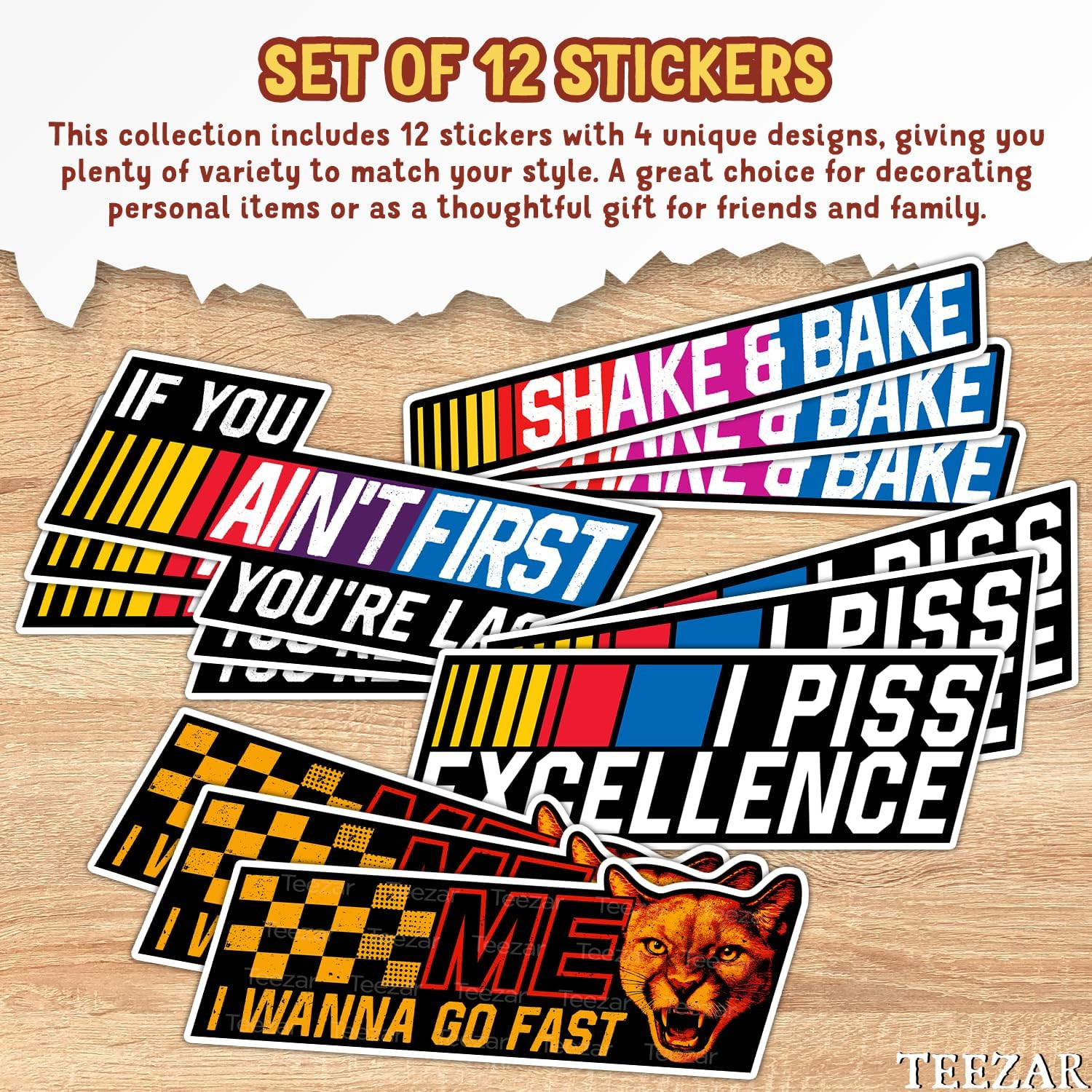 (12Pcs) Shake and Bake Sticker – 5 Inches, Shake N Bake Sticker, If You Ain'T Fi
