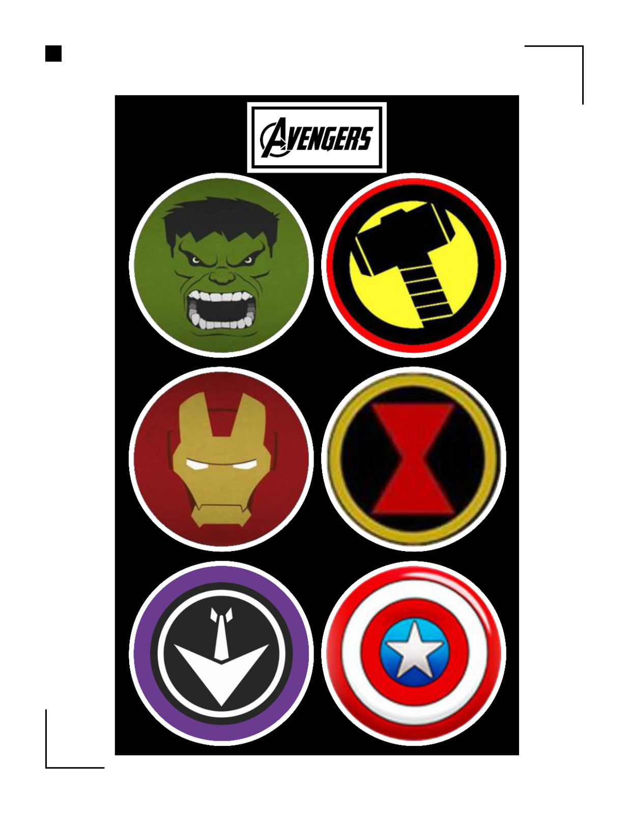Avengers – Comic Book Logos – 2.5" Vinyl Decal/Sticker Car Window Cooler Laptop