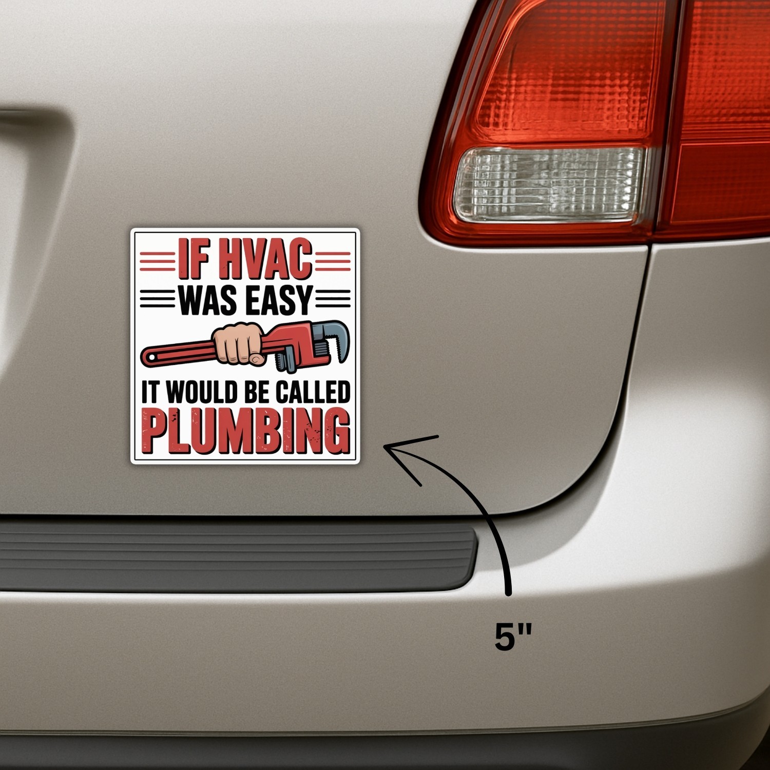 4Pcs If HVAC Was Easy It Would Be Called Plumbing Stickers – Funny Technician