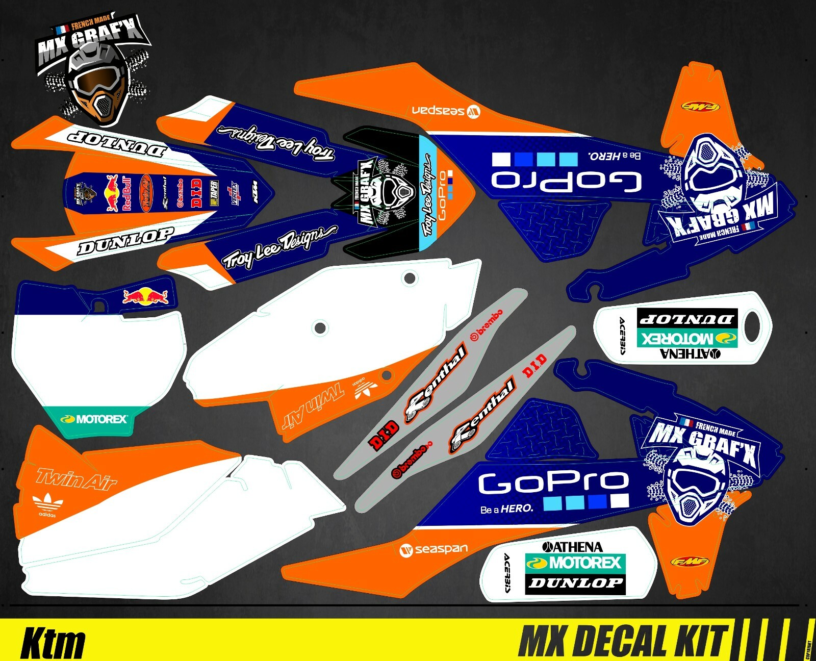 MX Decal Kit For KTM SX / SX-F – GoPro MX