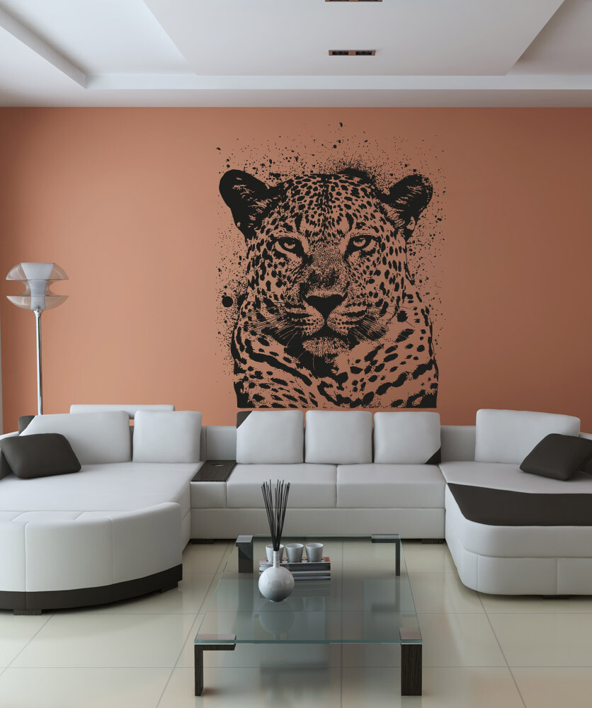 Stickerbrand Vinyl Wall Decal Sticker Spray Paint Leopard #OS_AA652