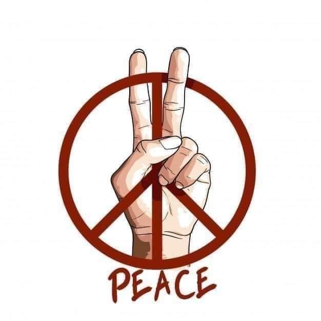 No War Sticker | Political Peace Symbol Decal | Waterproof Vinyl Sticker