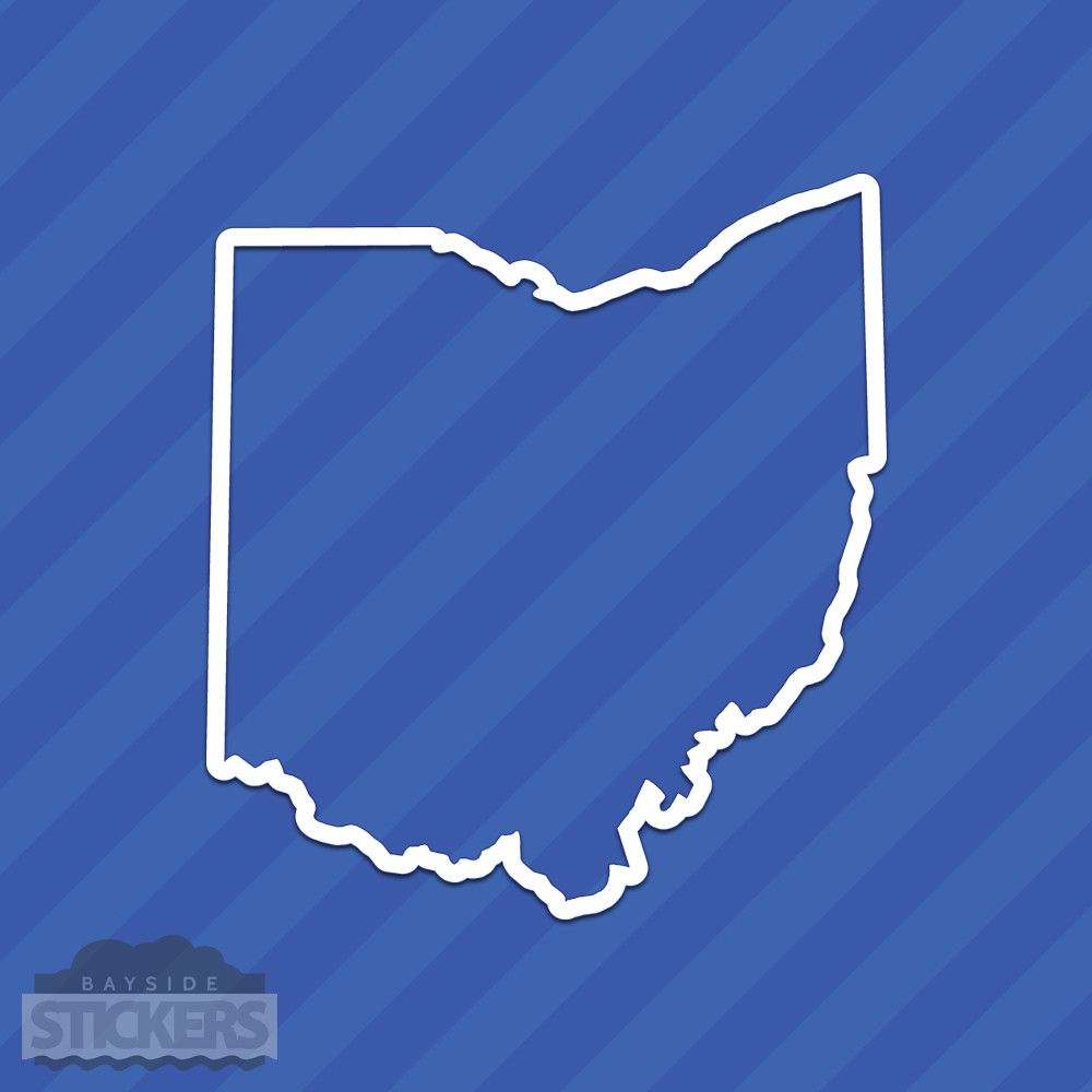 Ohio OH State Outline Vinyl Decal Sticker