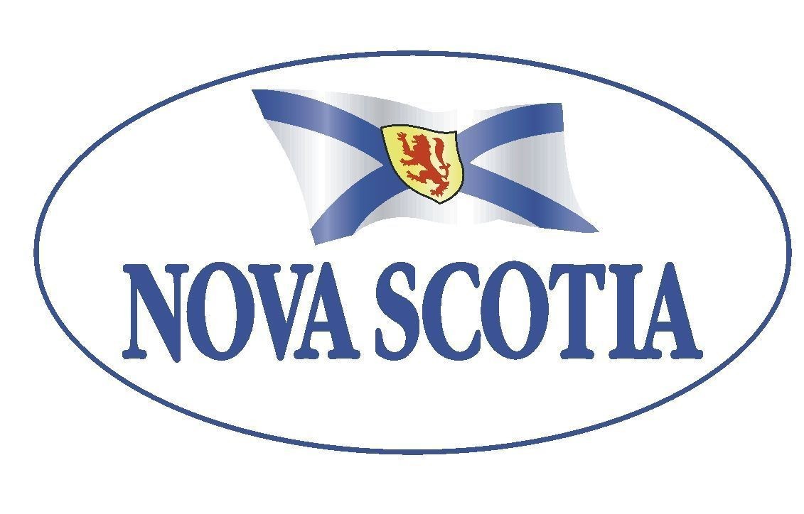 Nova Scotia EURO OVAL Bumper Sticker or Helmet Sticker D346 Laptop CELL