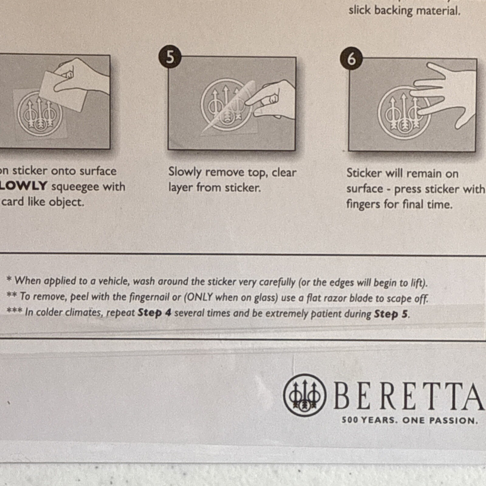 Beretta Firearms Pistol Rifle Logo Car Truck Window Gun Case Vinyl Decal Sticker