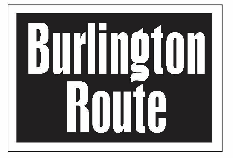 Burlington Route Railroad Railway Train Sticker Decal R661