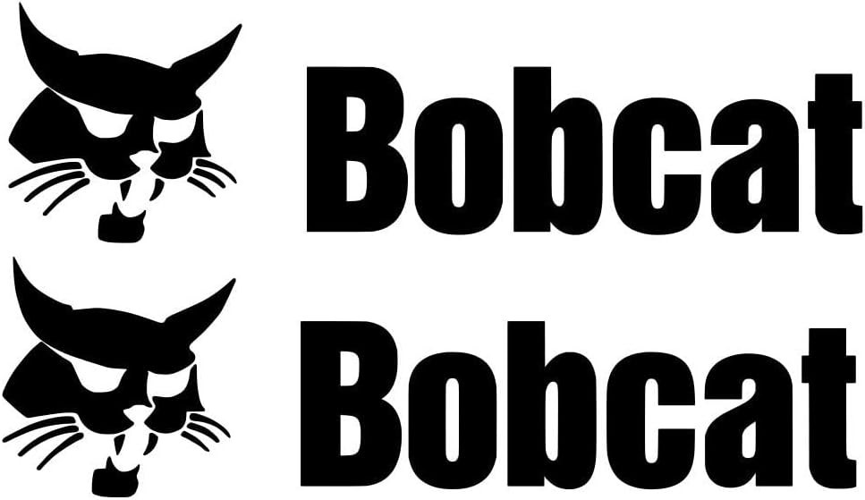 Vinyl White Sticker Decal Bobcat Logo DIE Cut Loader T66 Skid Steer 8"x2" Lot