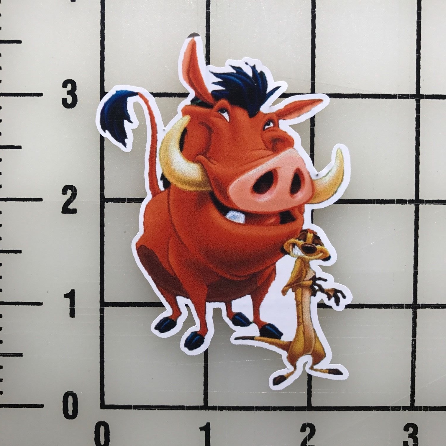 Timon and Pumba Lion King 3" Wide Vinyl Decal Sticker BOGO