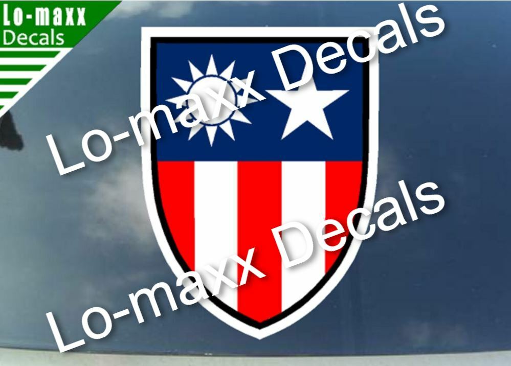 WW 2 China Burma India Theater (CBI) Army Superior Quality Various Sizes Sticker