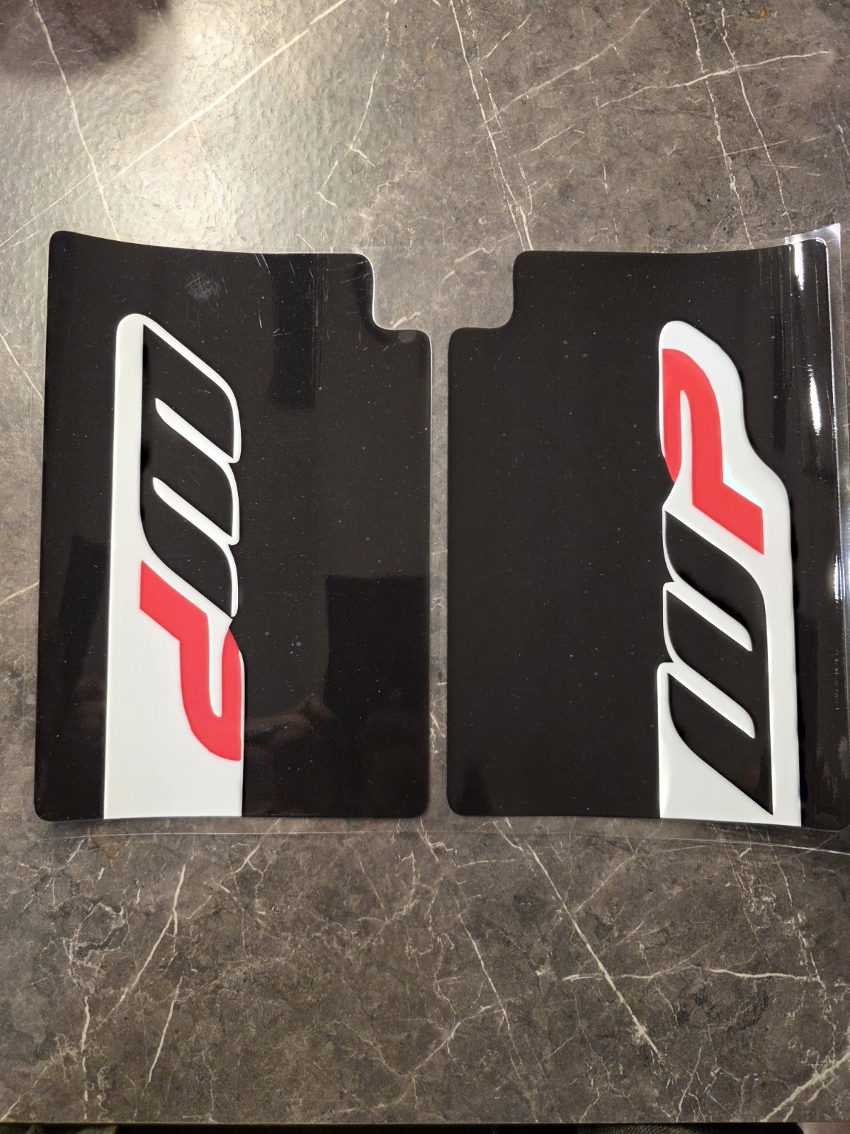 WP Suspension Bike Upper Forks Decal Stickers Graphic Set Black KTM