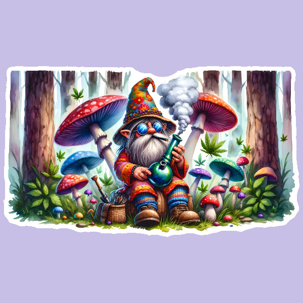 Weatherproof Car Window Decal Sticker Forest Gnome Art Elves & Fairies Fantasy