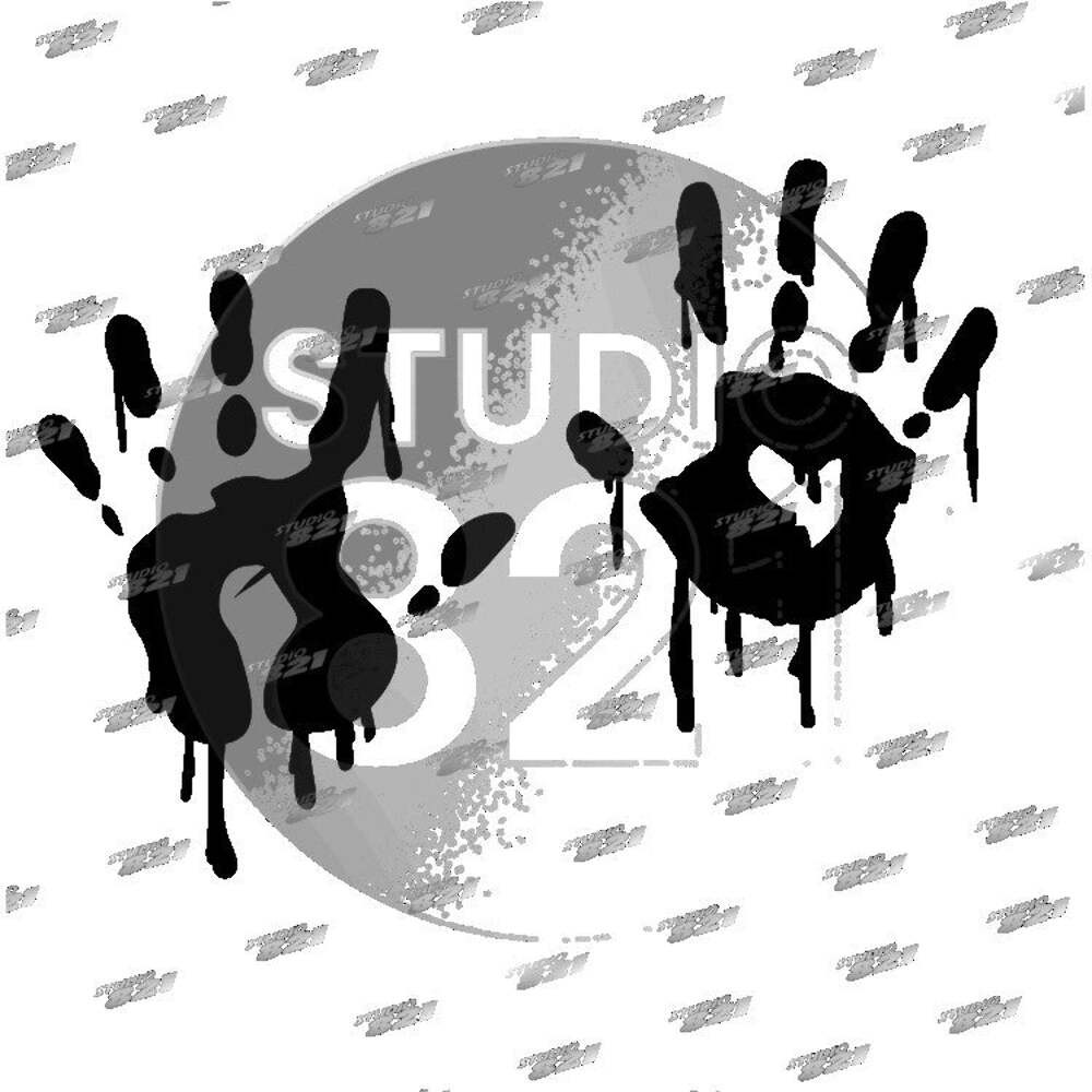 BLOODY HANDS SET OF 2 Halloween decoration Vinyl Decal Die Cut Sticker Best
