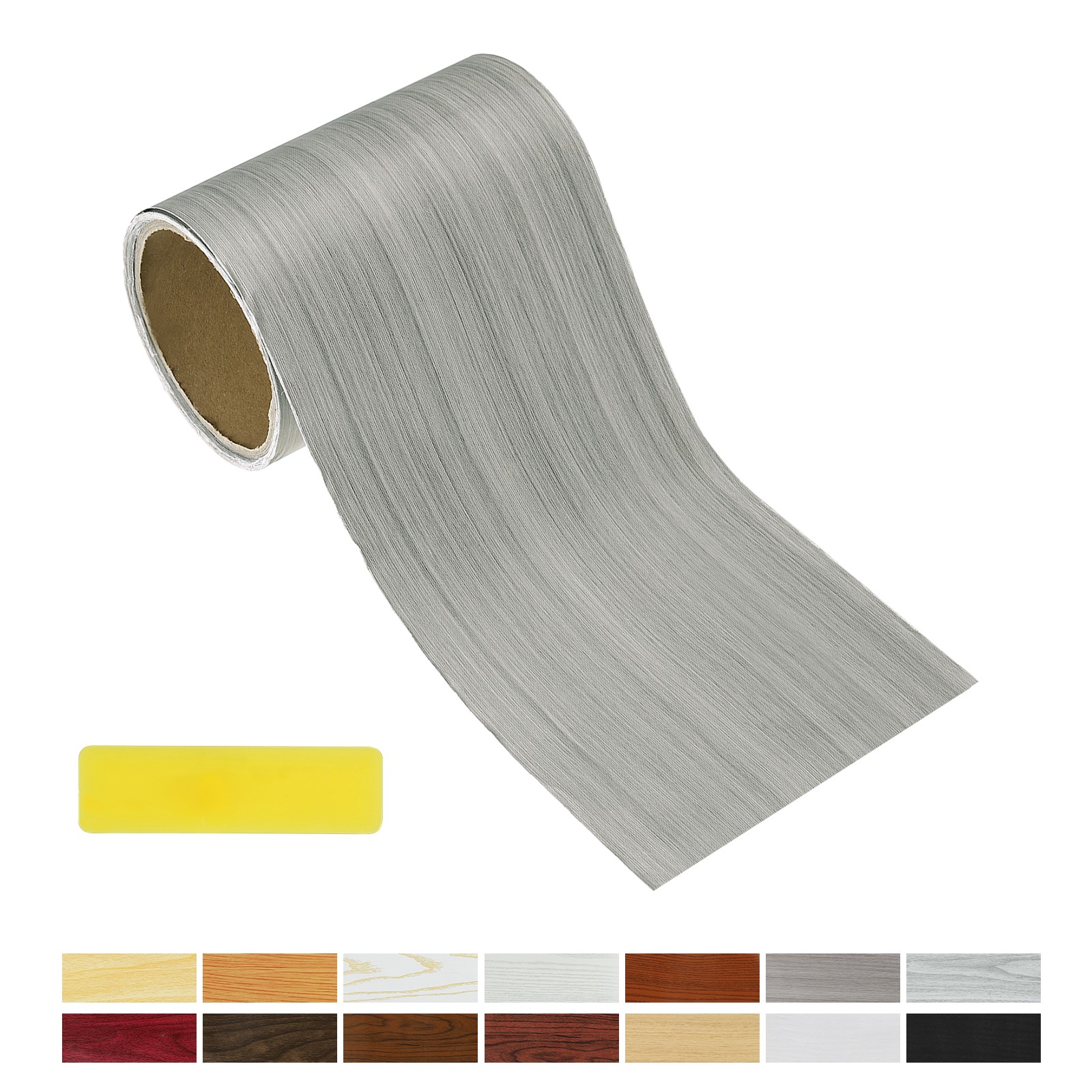 Wood Grain Repair Tape, 4.72 Inch x 16.4 ft Self Adhesive, Dark Grey