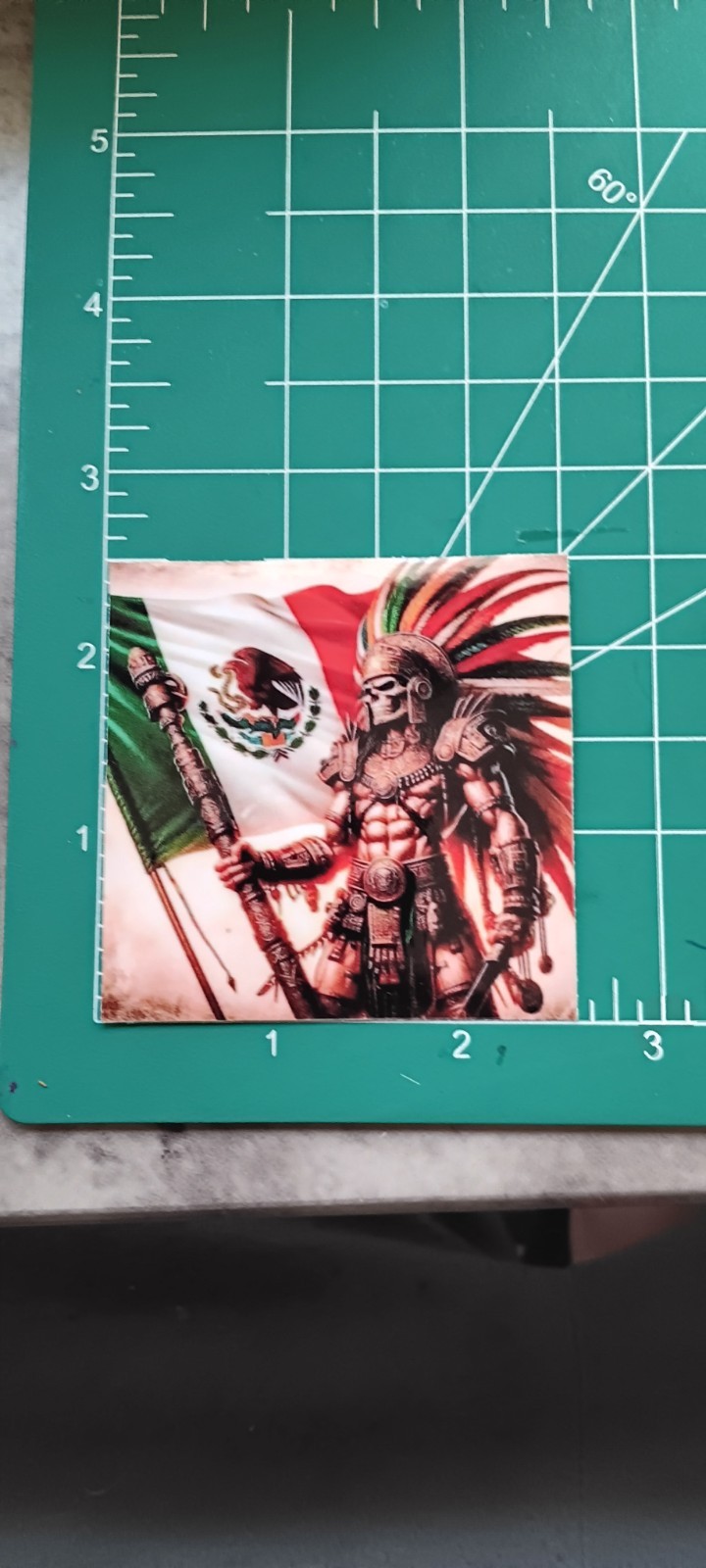 AZTEC WARRIOR VYNIL STICKER 2.5 X 2.5