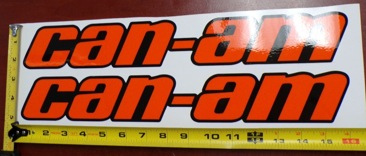 CAN-AM MAVERICK X3 R GRAPHIC DECAL STICKER USA MADE ORANGE BLACK SOLID THICK