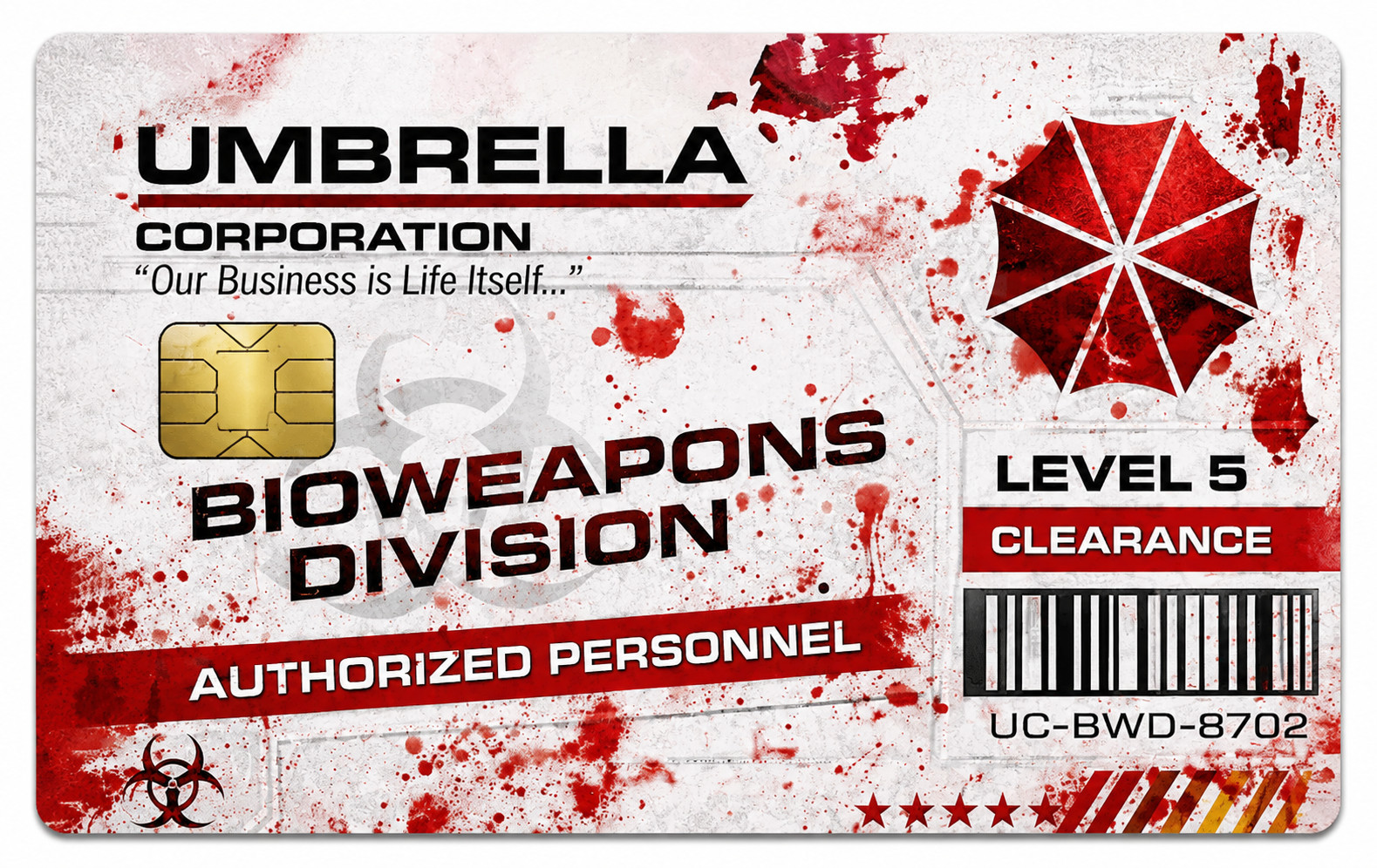 Red & White Umbrella Lab Clearance Credit Card Skin Debit Card Vinyl Sticker