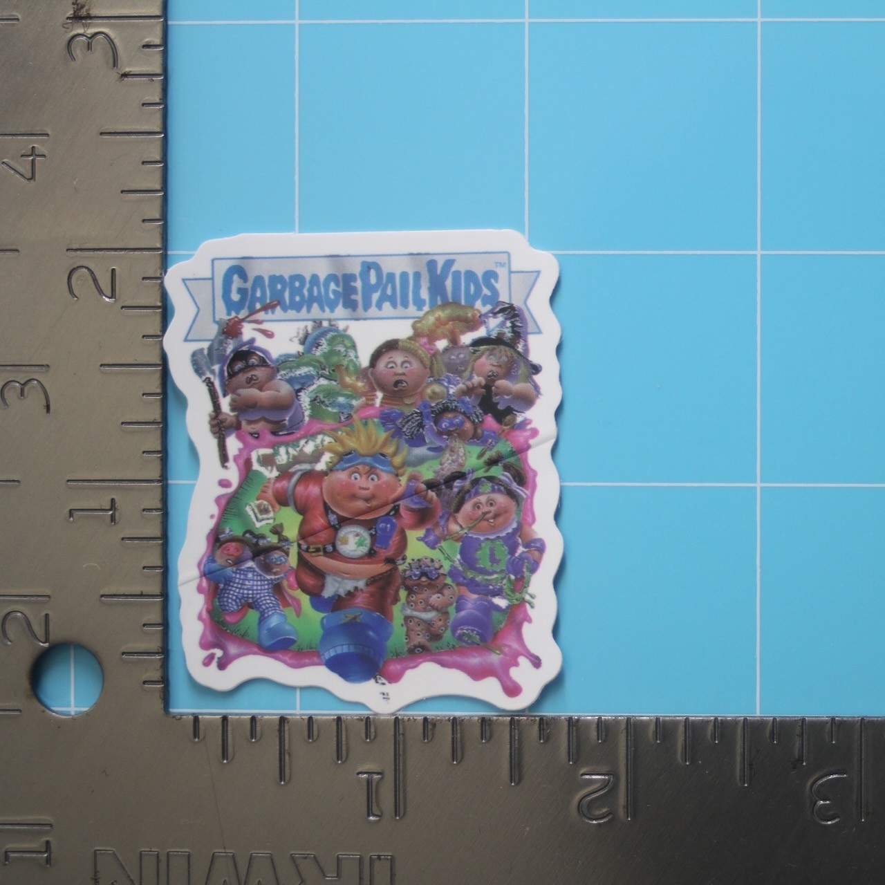 Garbage Pail Kids Sticker (MARVEL AVENGERS) GPK Parody Funny, Gloss PVC Decal