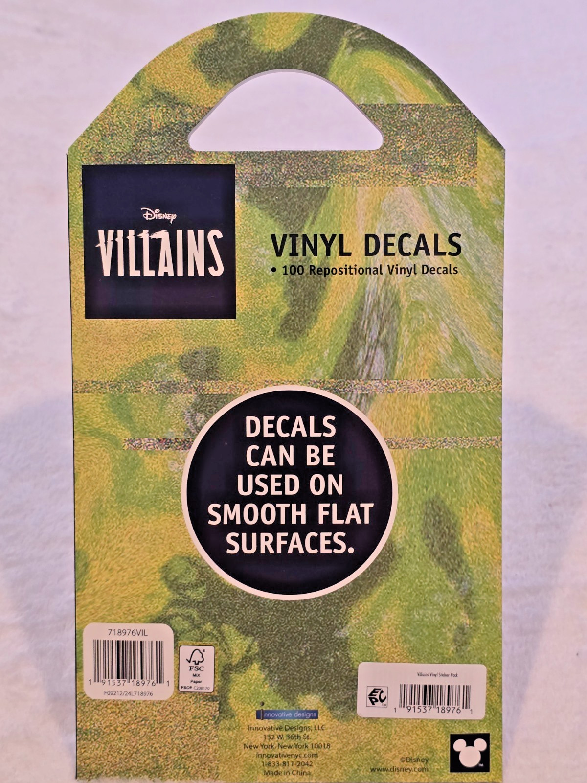 DISNEY VILLAINS Vinyl Decals – 100 decals count