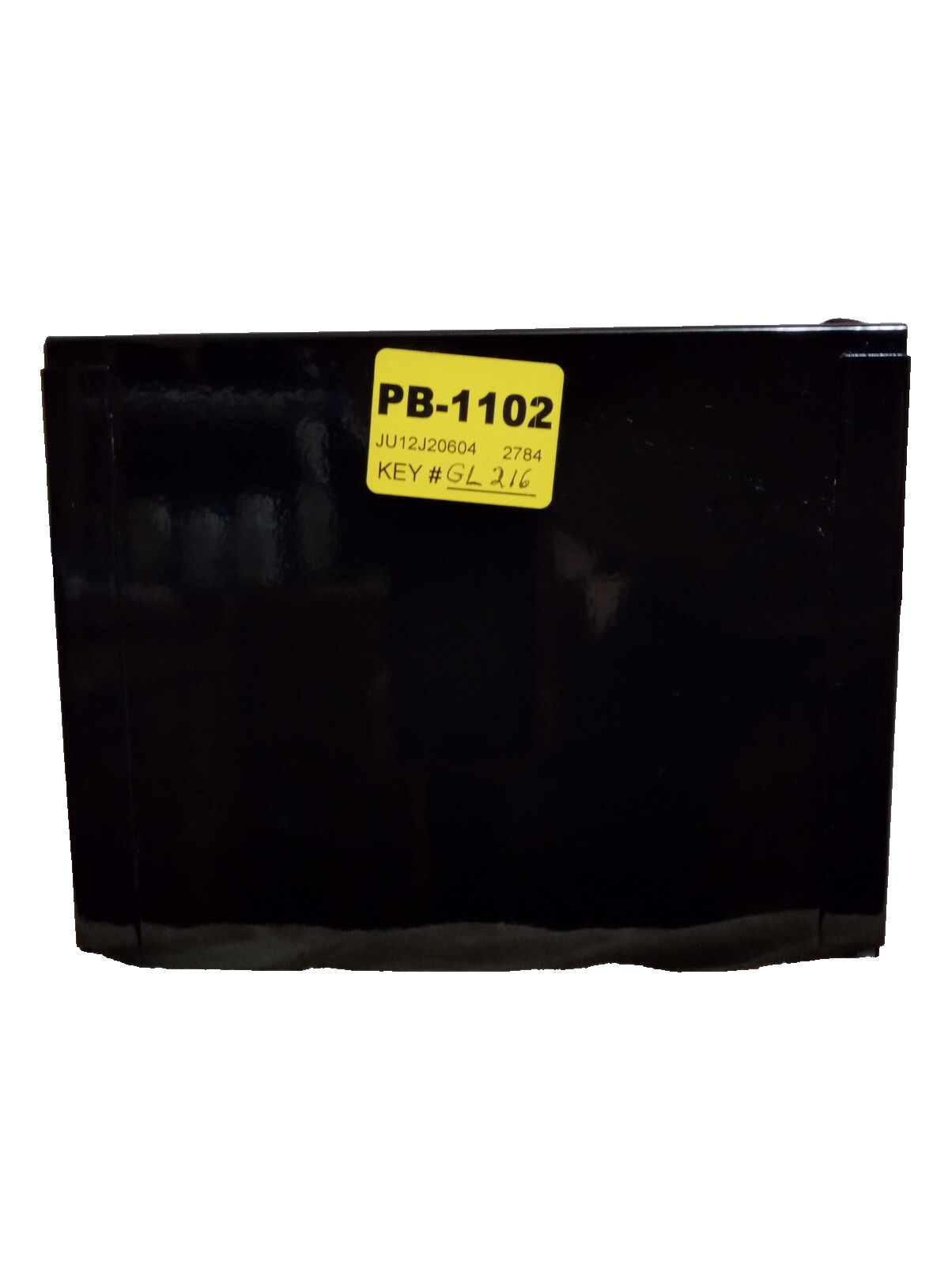Black Metal Lock Box• Removable Shelf• 2 Keys• 13L x 9W x 7H• Great 4 Handguns!