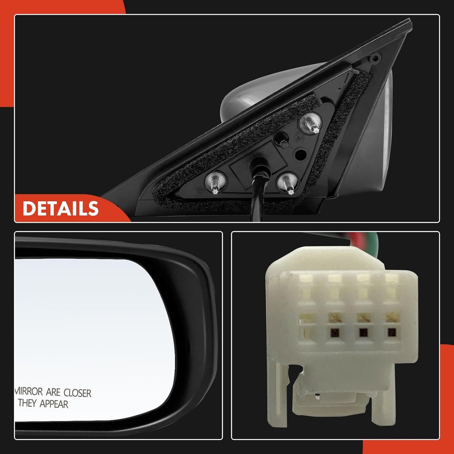 Right Passenger Side Power Door Mirror – Compatible with Nissan Altima 2013 2014