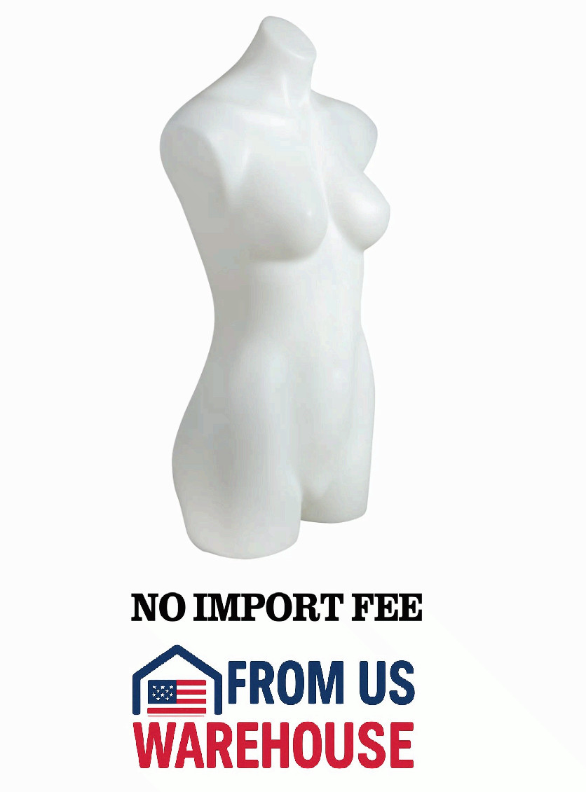7/8"Unbreakable Female 3/4 Torso No Arms with Flange for Base Econoco PETFMW