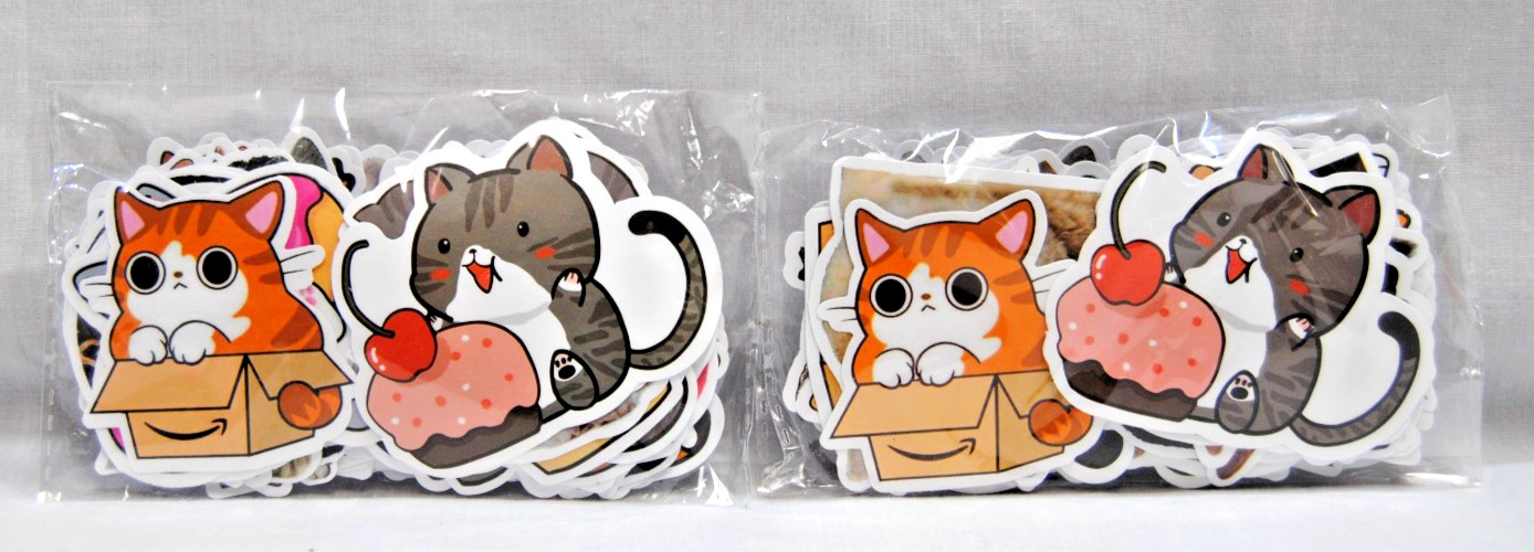 Cute Cat Stickers for Laptop, Water Bottles for Kids to Adults 200Pcs T2693