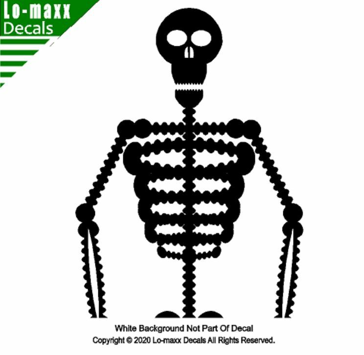 Cool Skeleton Art Original Graphic Design High Quality Die Cut Vinyl Decal