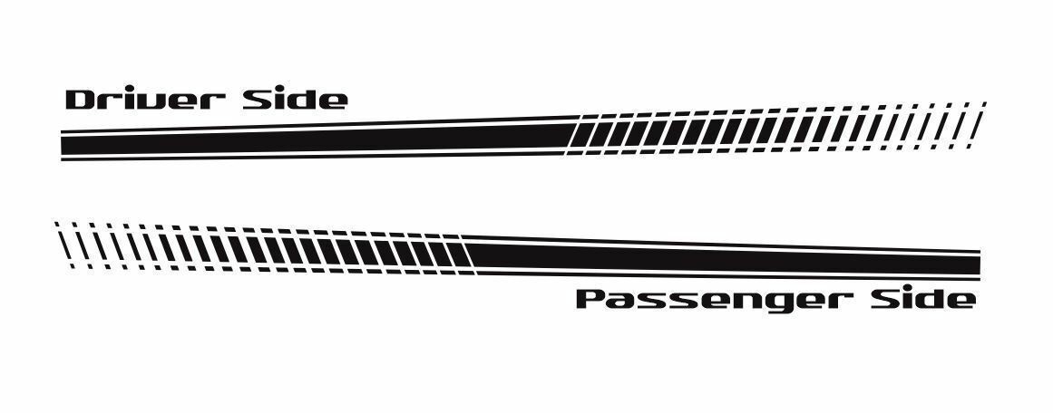 Strobe Rocker Panel 3M Vinyl Sticker Graphic Decals Stripe 2015 GMC Canyon
