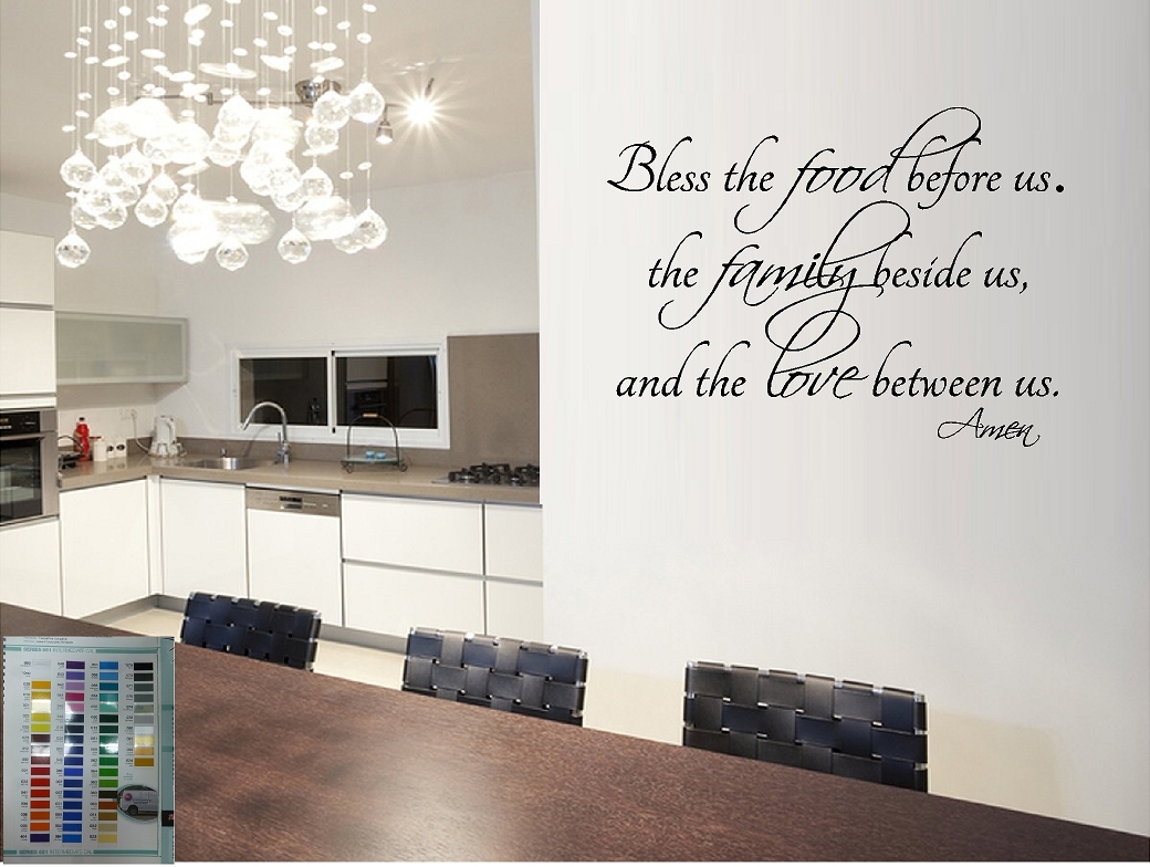 Bless the Food before us… Vinyl Decal Home Décor 12" x 18"