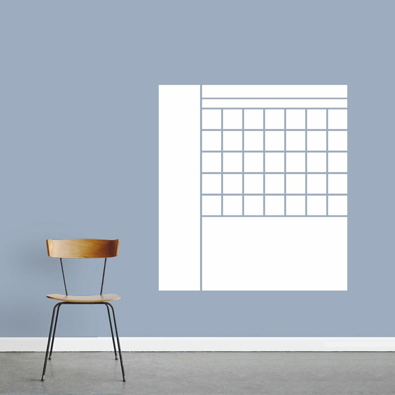 Dry Erase Calendar With Notes Wall Decal – Organizing, Lists, Kitchen, Office, K