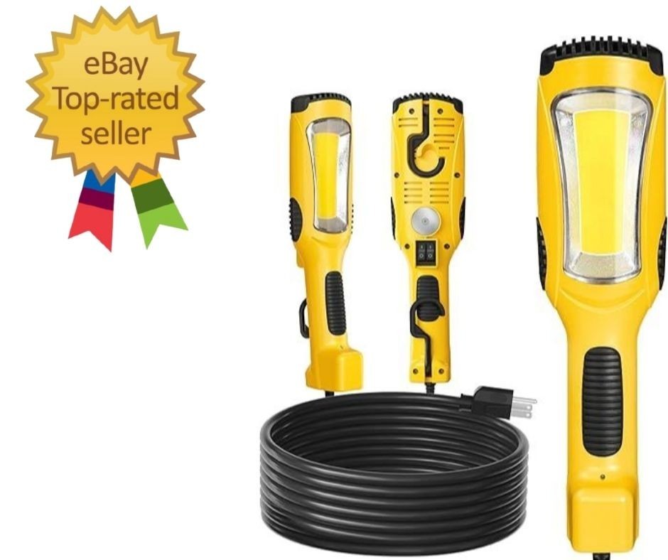 24W LED Work Light, 25FT 3000LM COB LED Light, Handheld Underhood Trouble Light