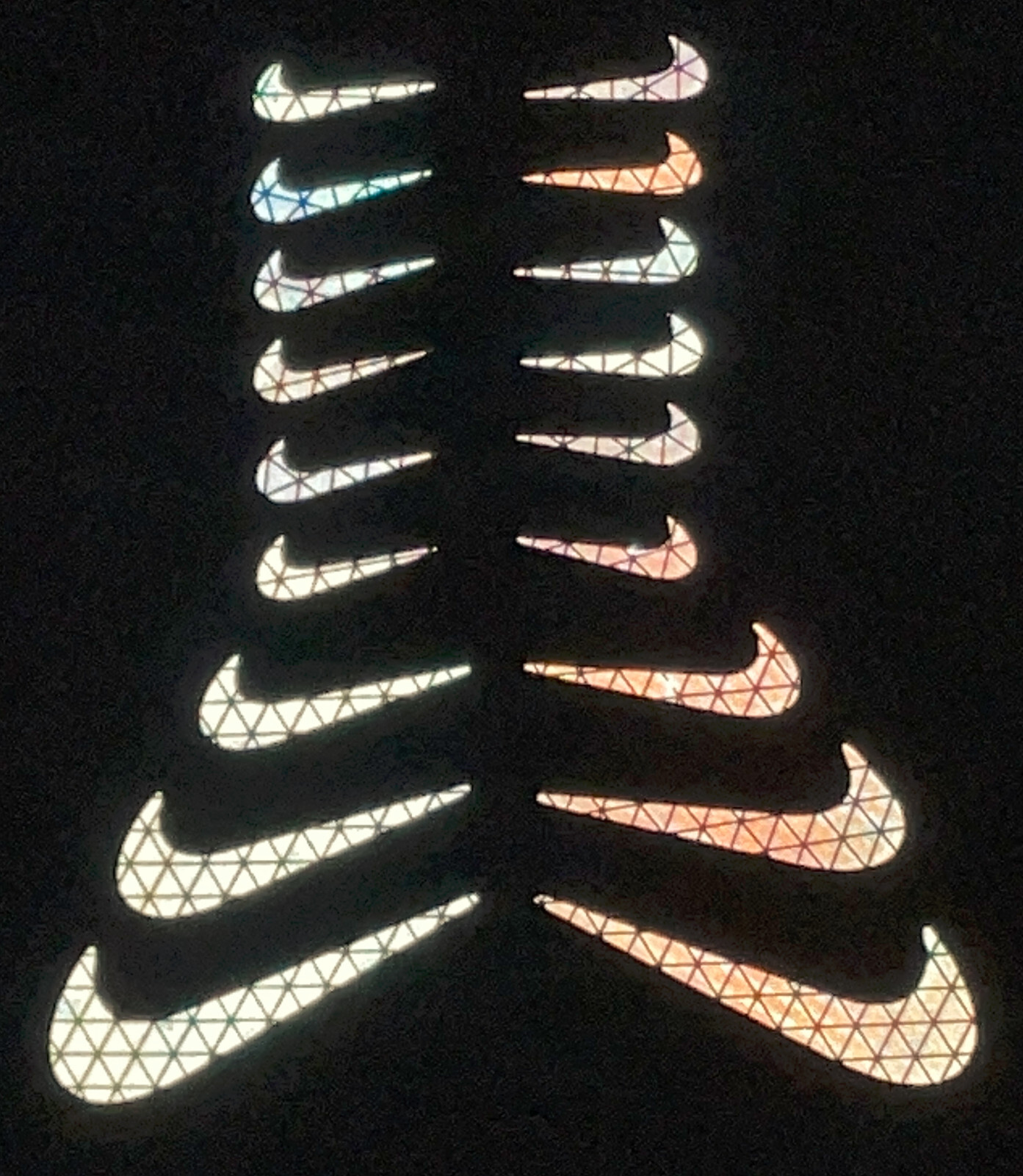 Nike Swoosh Logo Mini Stickers Decals Reflective Reflector Pack Waterproof