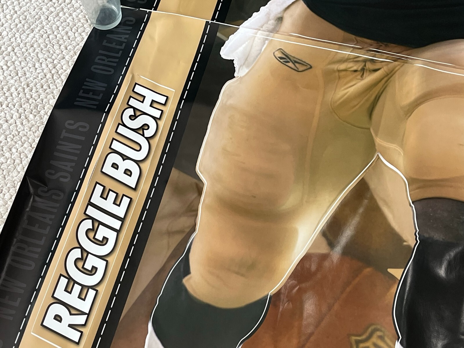 NFL Reggie Bush New Orleans Saints Fathead Wall Decal Decoration NEW, Never Used