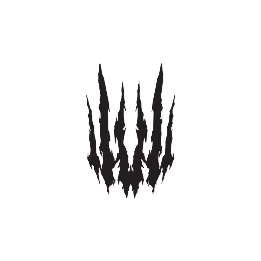 Claw Rip Tribal – Vinyl Decal Sticker – Multiple Color & Sizes – ebn171