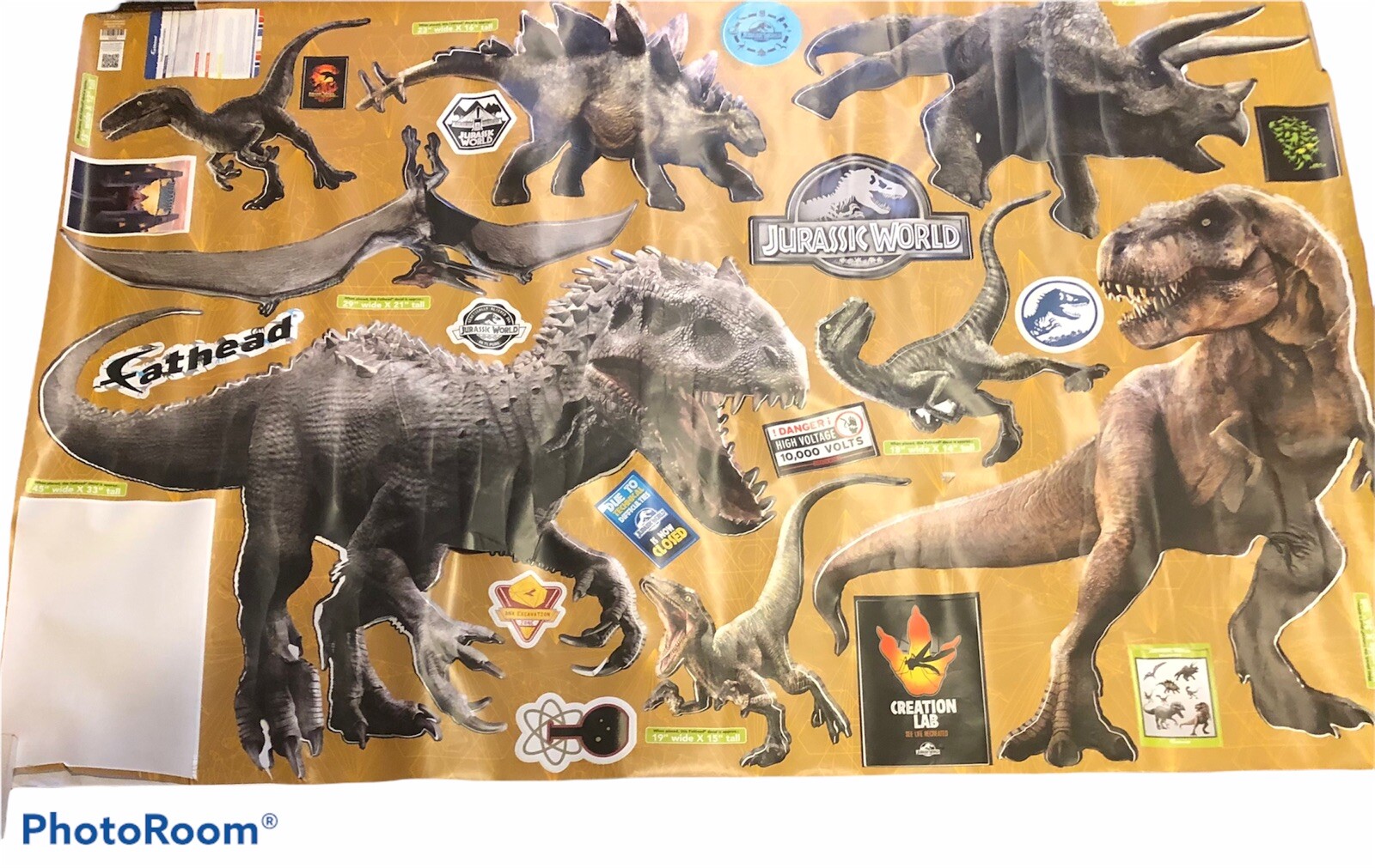 Fathead Jurassic World Large Dinosaur Wall Decals Stickers Discontinued