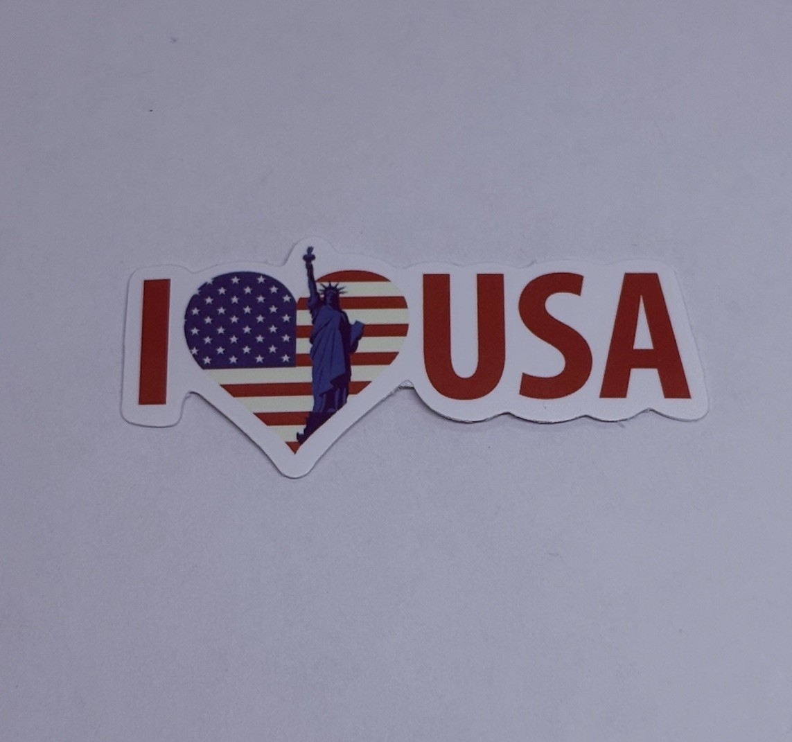 I Love USA Sticker New York Travel City Tour Art Decal Vinyl Souvenir Tc6