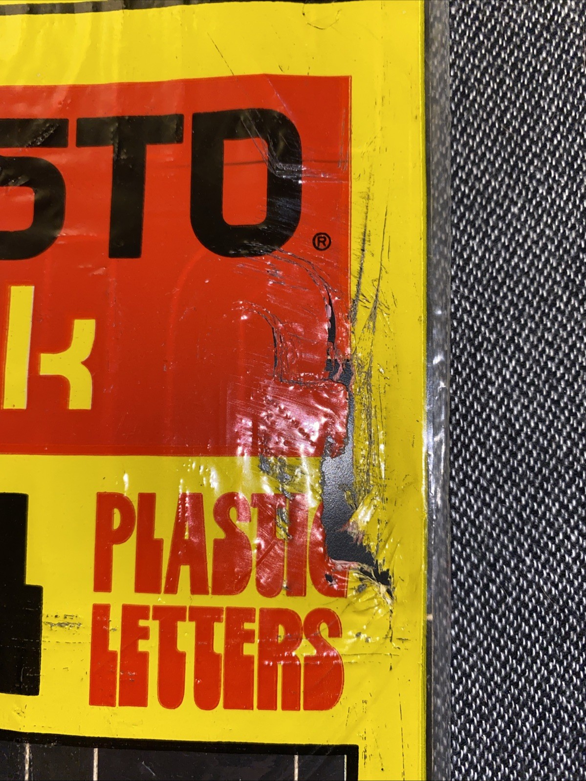 Vintage Presto Stik 2” Vinyl Plastic Letters – Helvetica Lot Of 3